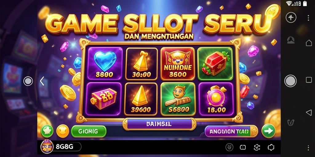 Tampilan menarik dari gameplay Slot 8G8G yang mendebarkan.