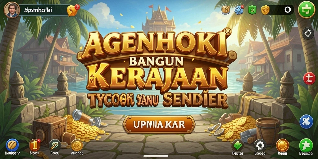 Tangkapan layar gameplay AGENHOKI yang menunjukkan manajemen bisnis yang seru.