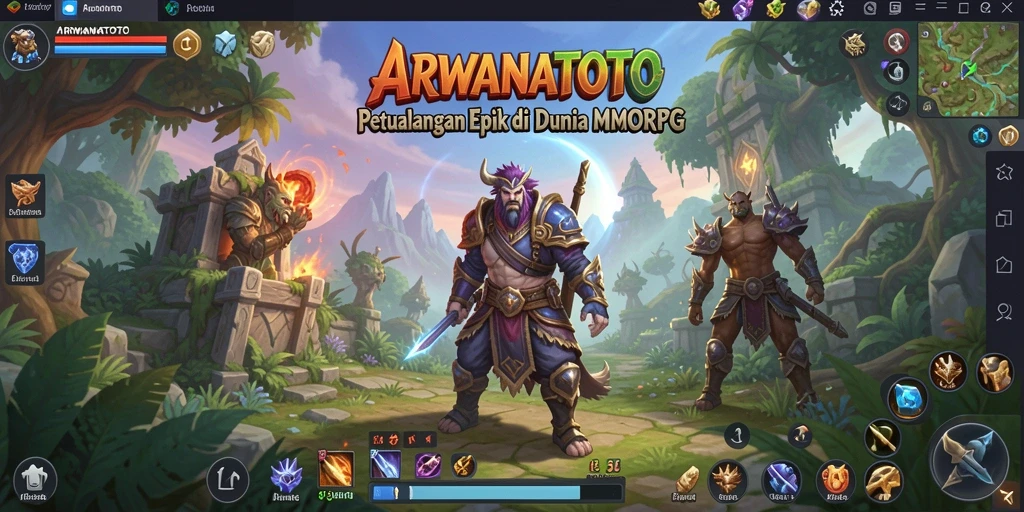 Tampilan menakjubkan dari gameplay ARWANATOTO di dunia MMORPG.