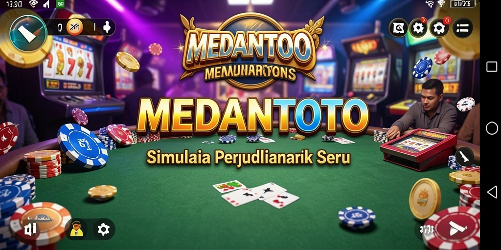 Screenshot MEDANTOTO menampilkan gameplay menarik dalam simulasi perjudian.