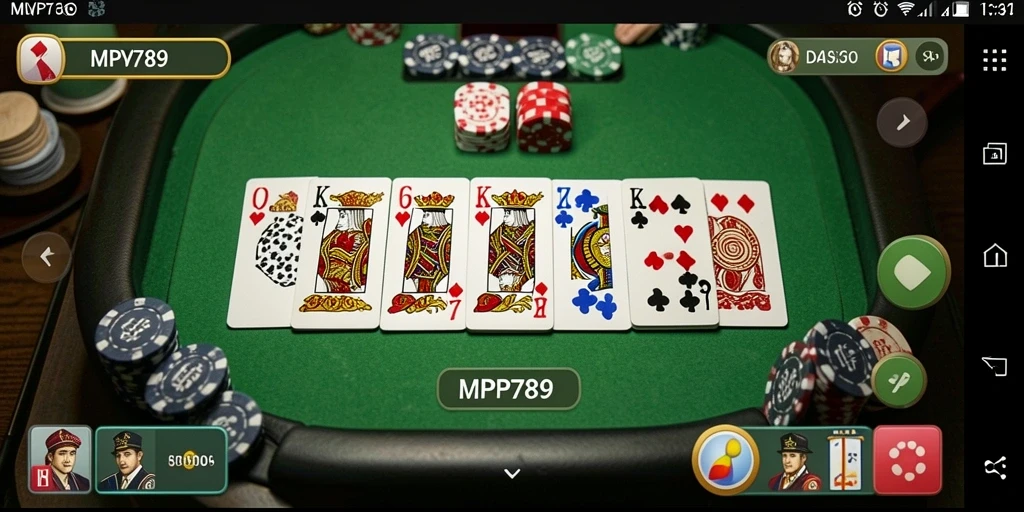 Tampilan gameplay menarik dari game Domino MVP789.