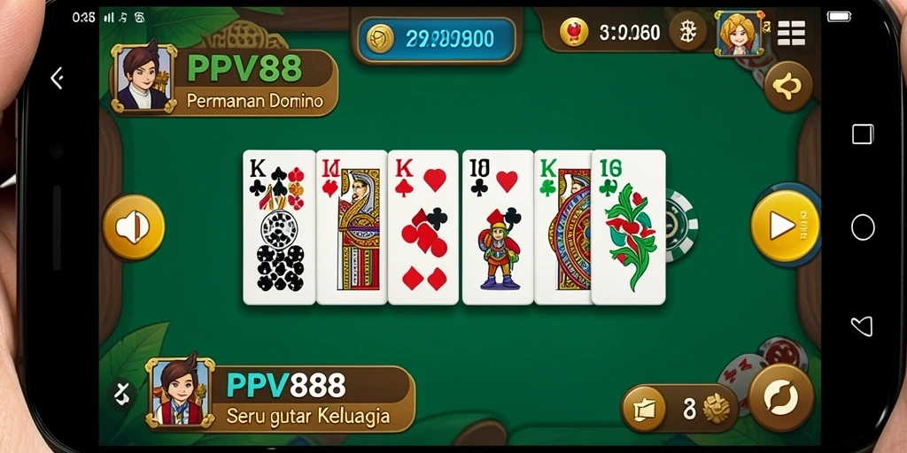 Tangkapan layar gameplay PPV88 menampilkan keseruan bermain Domino.
