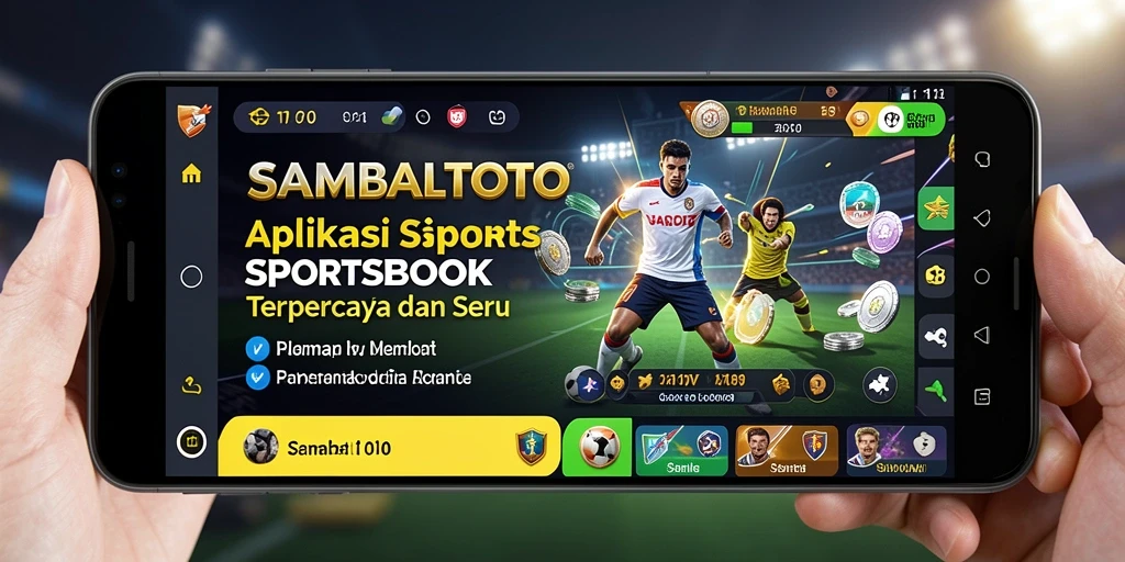 Screenshot gameplay SAMBALTOTO menampilkan antarmuka taruhan olahraga yang menarik.