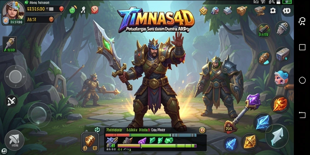 Tampilan gameplay seru di TIMNAS4D dengan pertarungan intens.