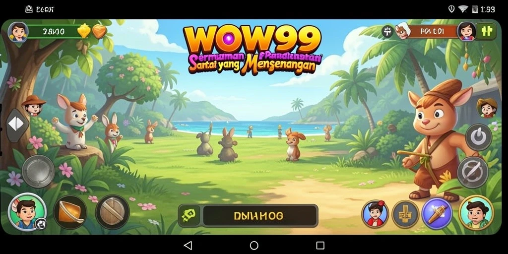 Tampilan gameplay <strong>WOW99</strong> yang ceria dan mengasyikkan.